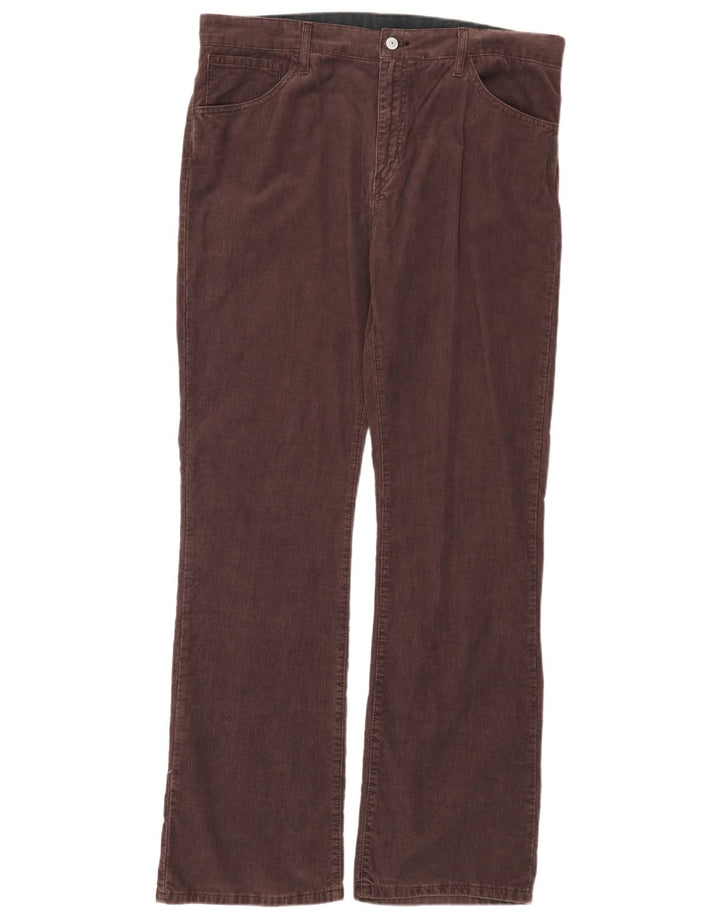 LEVI'S Pantalon Bootcut en Velours Côtelé 507 Homme W36 L34 Marron Coton