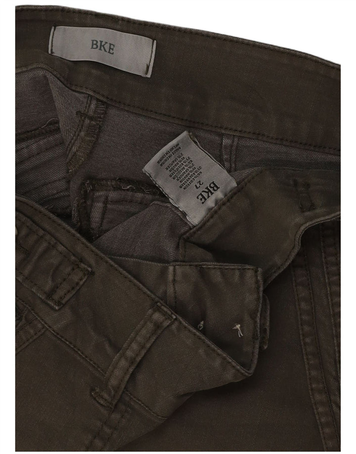 BKE Short en Jean Femme W27 Petit Kaki Coton