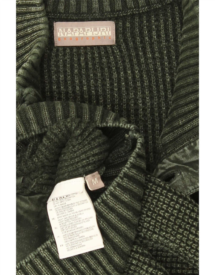 Napapijri Geographic Cardigan Pull Homme Vert Moyen