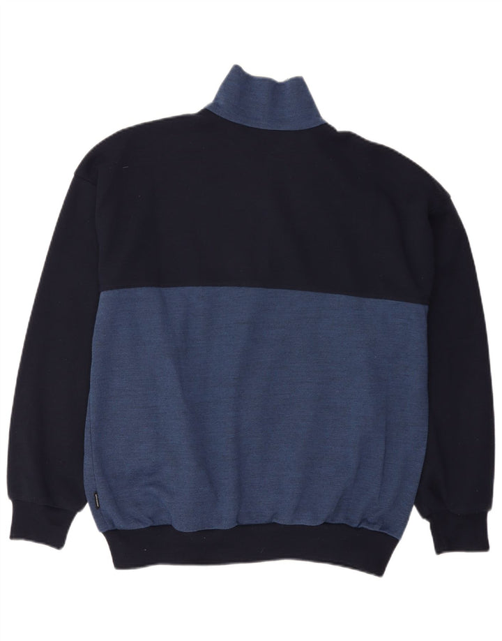 Schneider Pull Cardigan Homme Bleu Marine Moyen Colorblock Polyacrylique