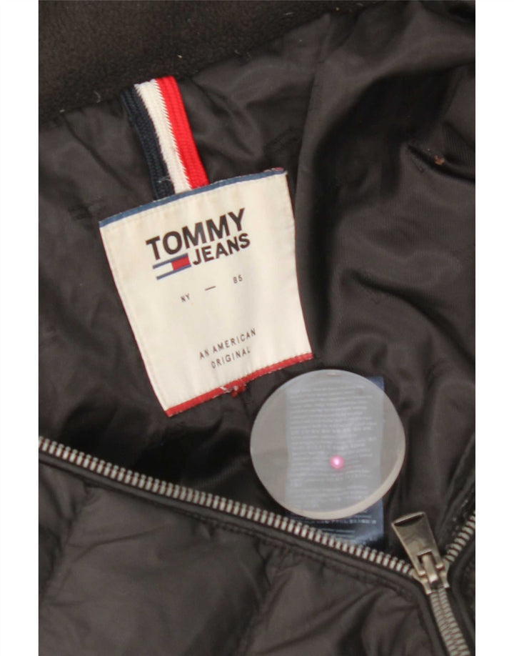 Tommy Hilfiger Veste matelassée pour femme UK 14 Medium Noir Polyester