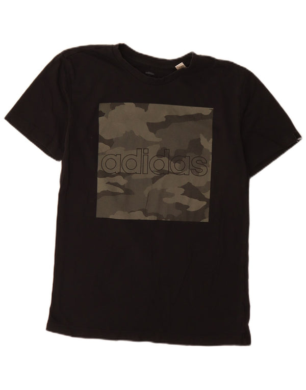 Adidas T-shirt graphique pour hommes, petit, en coton camouflage noir