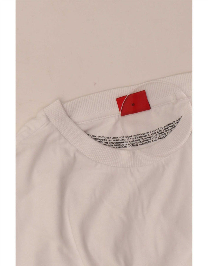 Hugo Boss Haut T-Shirt Graphique Homme Blanc Moyen