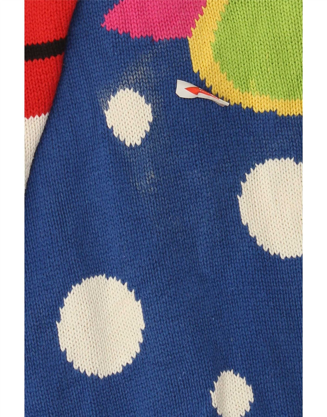 Basic Femme Longline Col Bateau Pull UK 14 Moyen Multicolore