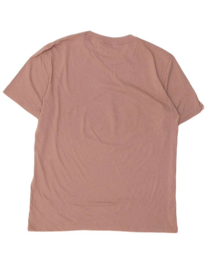 HUGO BOSS T-Shirt Graphique Top Large Rose Coton Homme