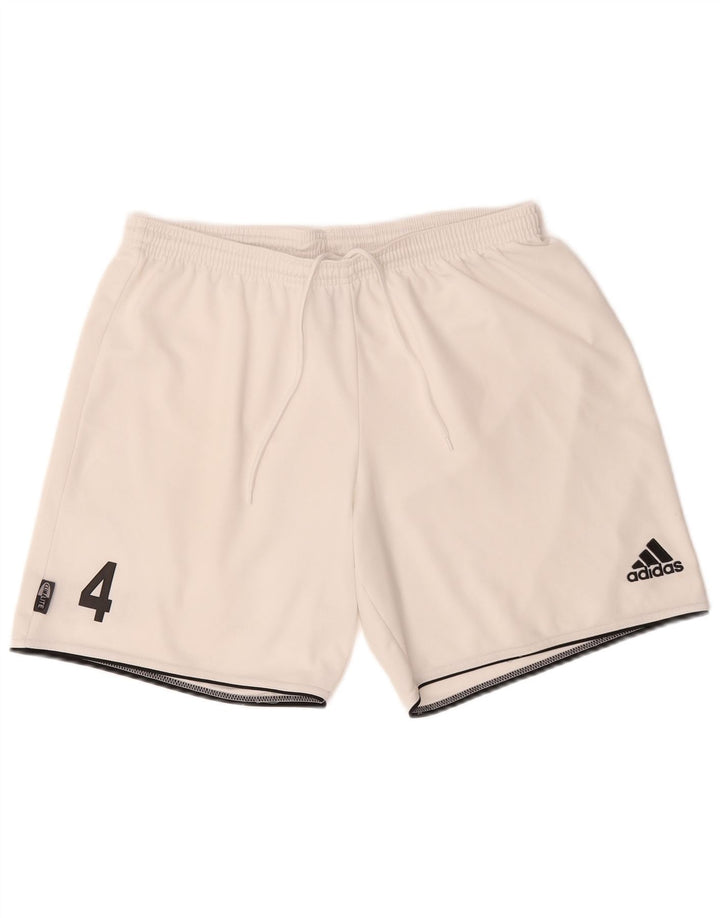 Adidas Short de sport Climalite Graphic pour homme, grand, blanc, polyester