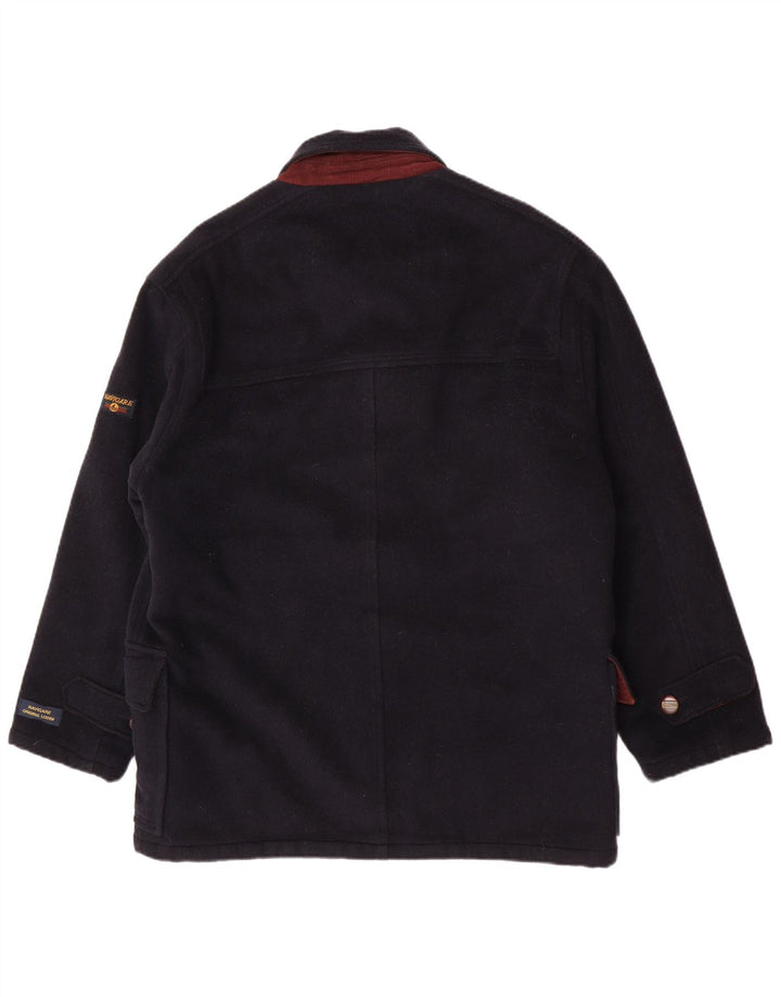Navigare Manteau Homme UK 40 Large Bleu Marine Laine
