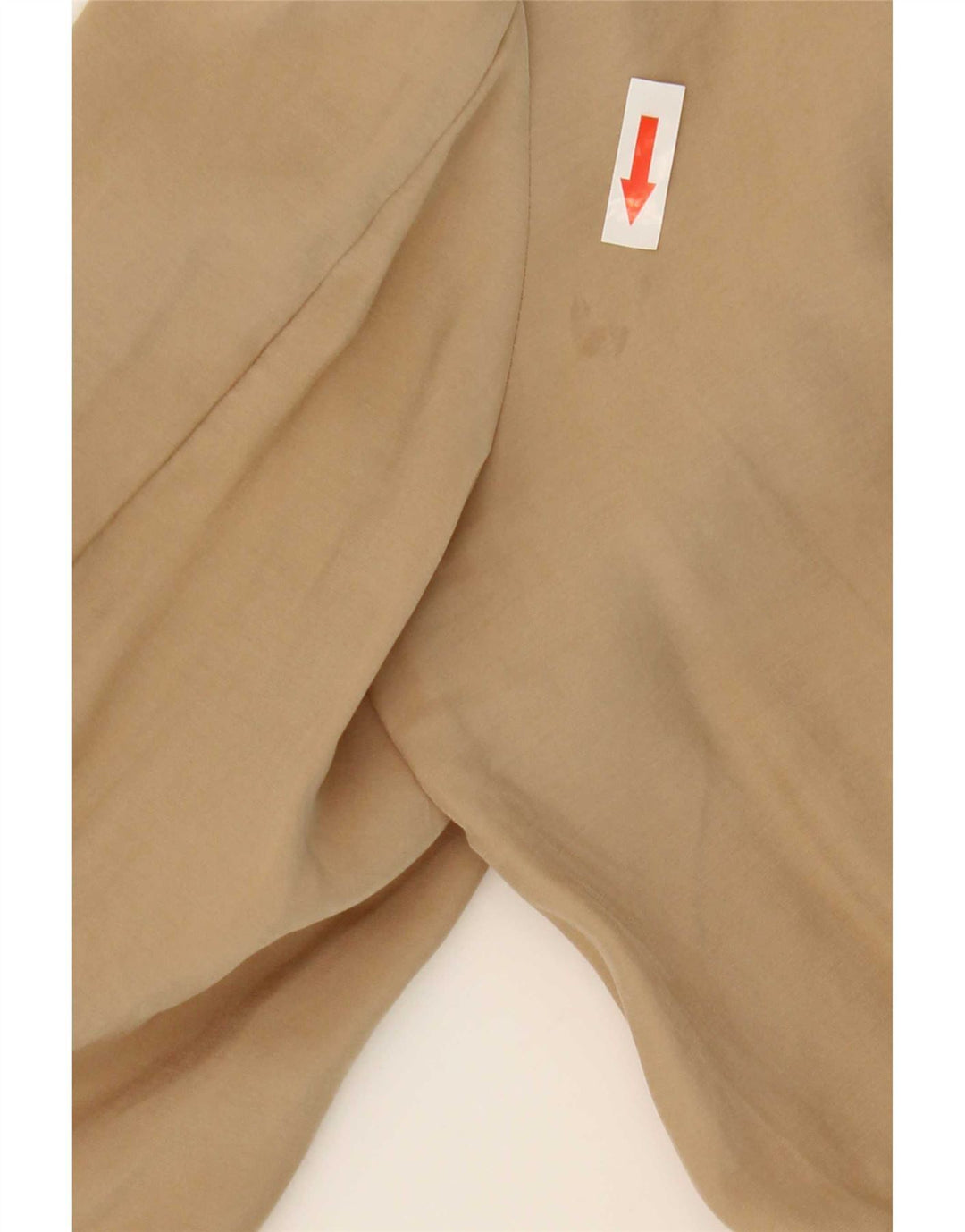 Zara Veste Cascade Ouverte Femme UK 14 Modal Beige Moyen