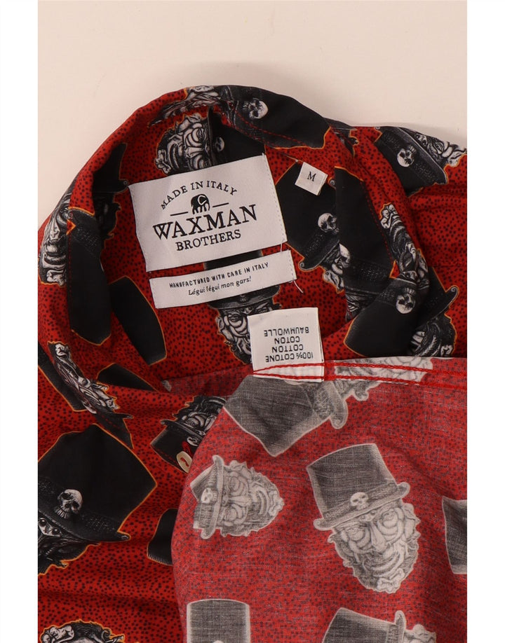 WAXMAN BROTHERS Chemise Graphique Homme Coton Rouge Moyen
