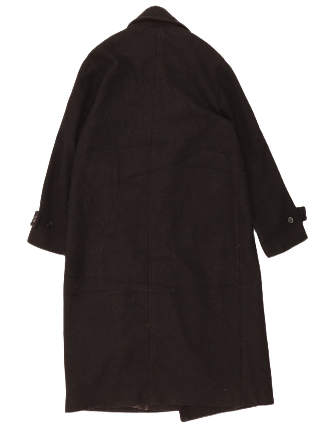 Zara Manteau surdimensionné à double boutonnage pour femme UK 6 XS Noir Polyester