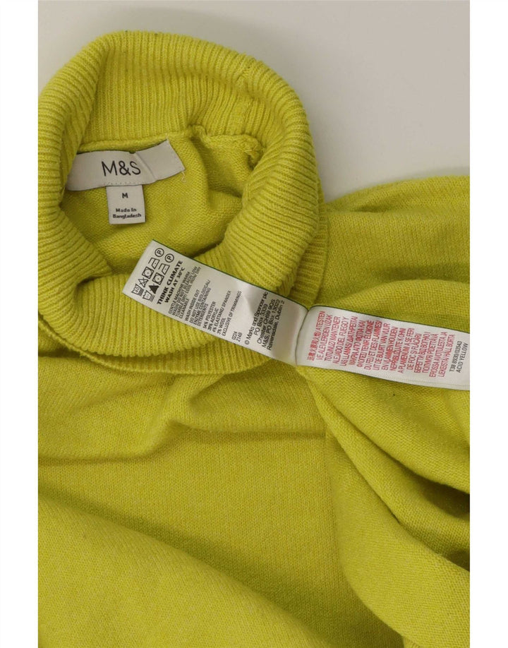 Marks & Spencer Pull Col Roulé Homme Vert Moyen Polyester