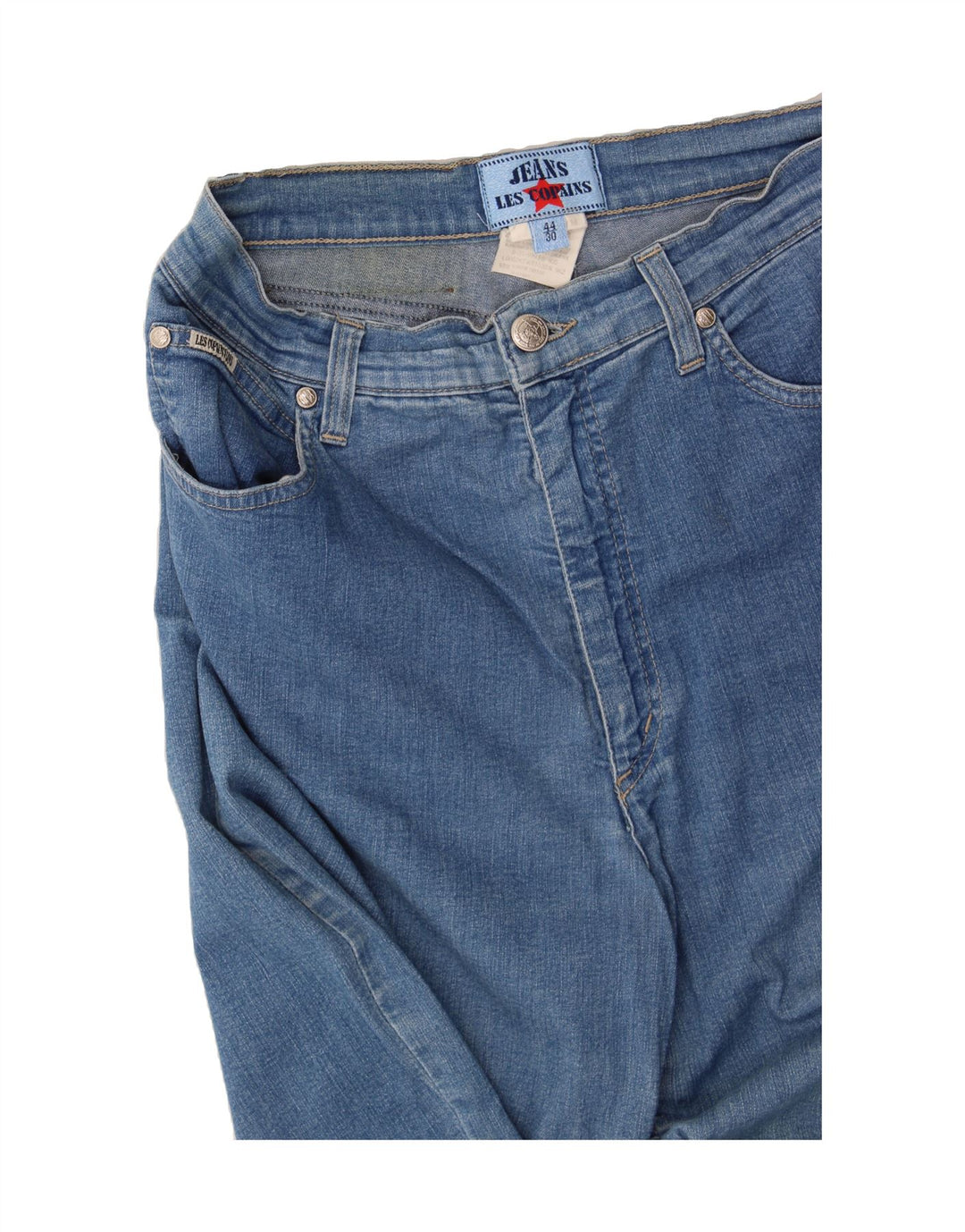 LES COPAINS Womens Tapered Jeans IT 44 Medium W30 L28 Blue Cotton Vintage Les Copains and Second-Hand Les Copains from Messina Hembry 