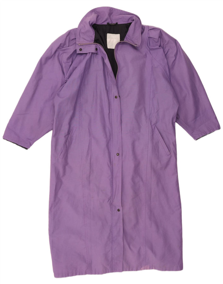 vintage Femmes Overcoat Overcoat UK 18 XL Violet