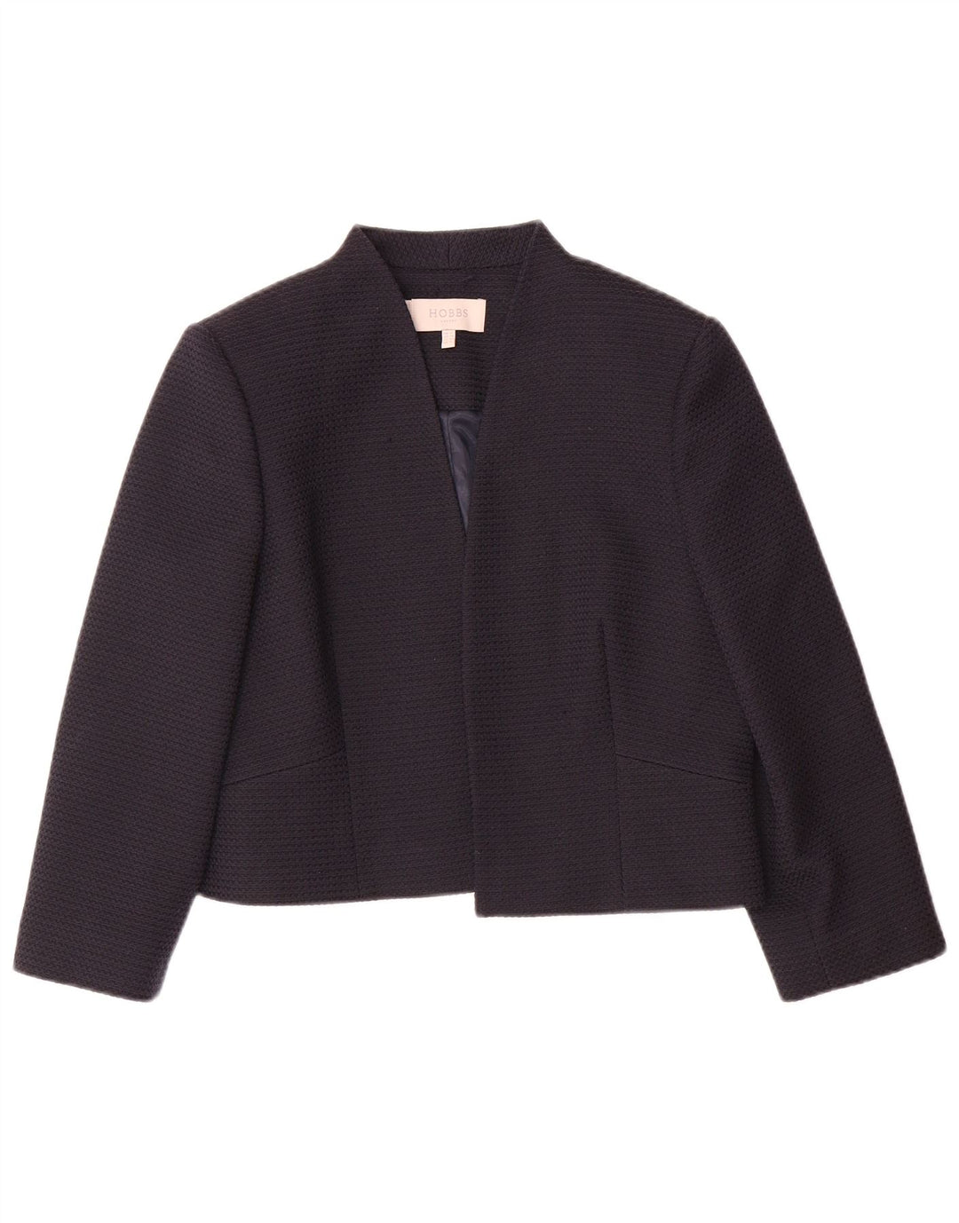 HOBBS Veste boléro ouverte à manches 3/4 pour femme UK 12 Medium Noir