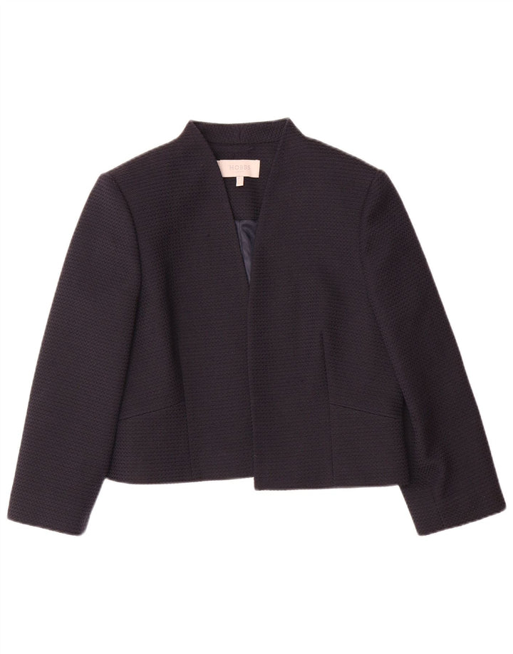 HOBBS Veste boléro ouverte à manches 3/4 pour femme UK 12 Medium Noir