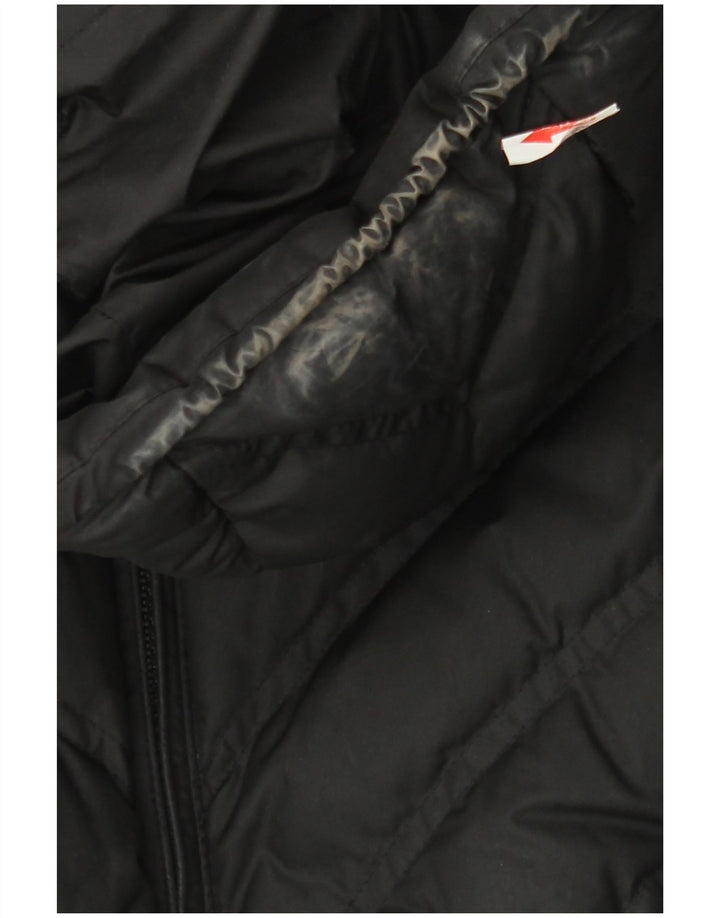 Patagonia Manteau rembourré à capuche pour femme UK 10 Small Noir Polyester