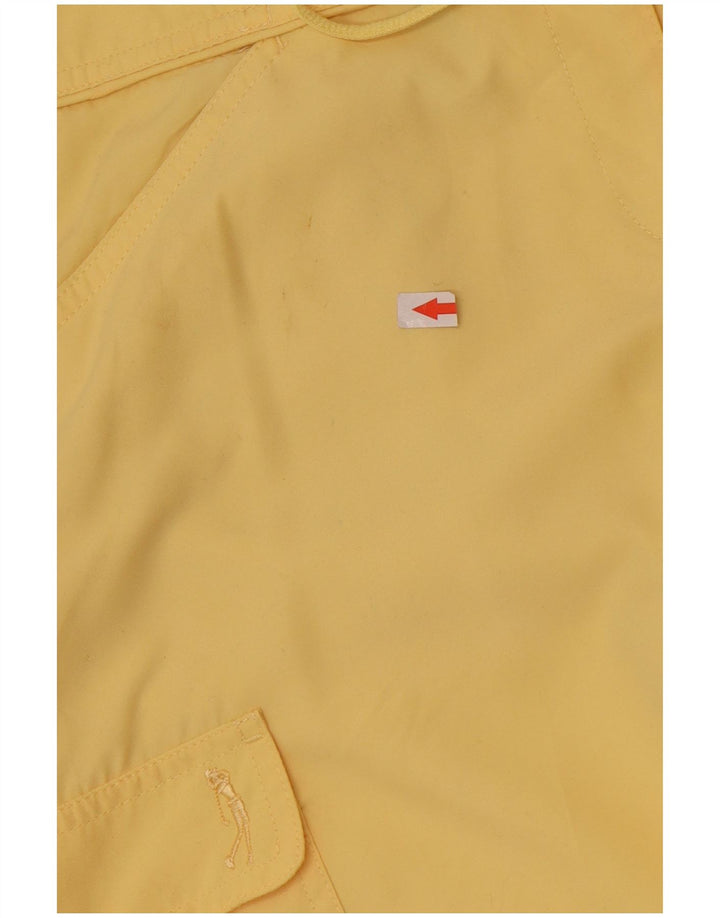 Izod Pantalon cargo capri pour femme US 12 Large W34 L22 Jaune Polyester