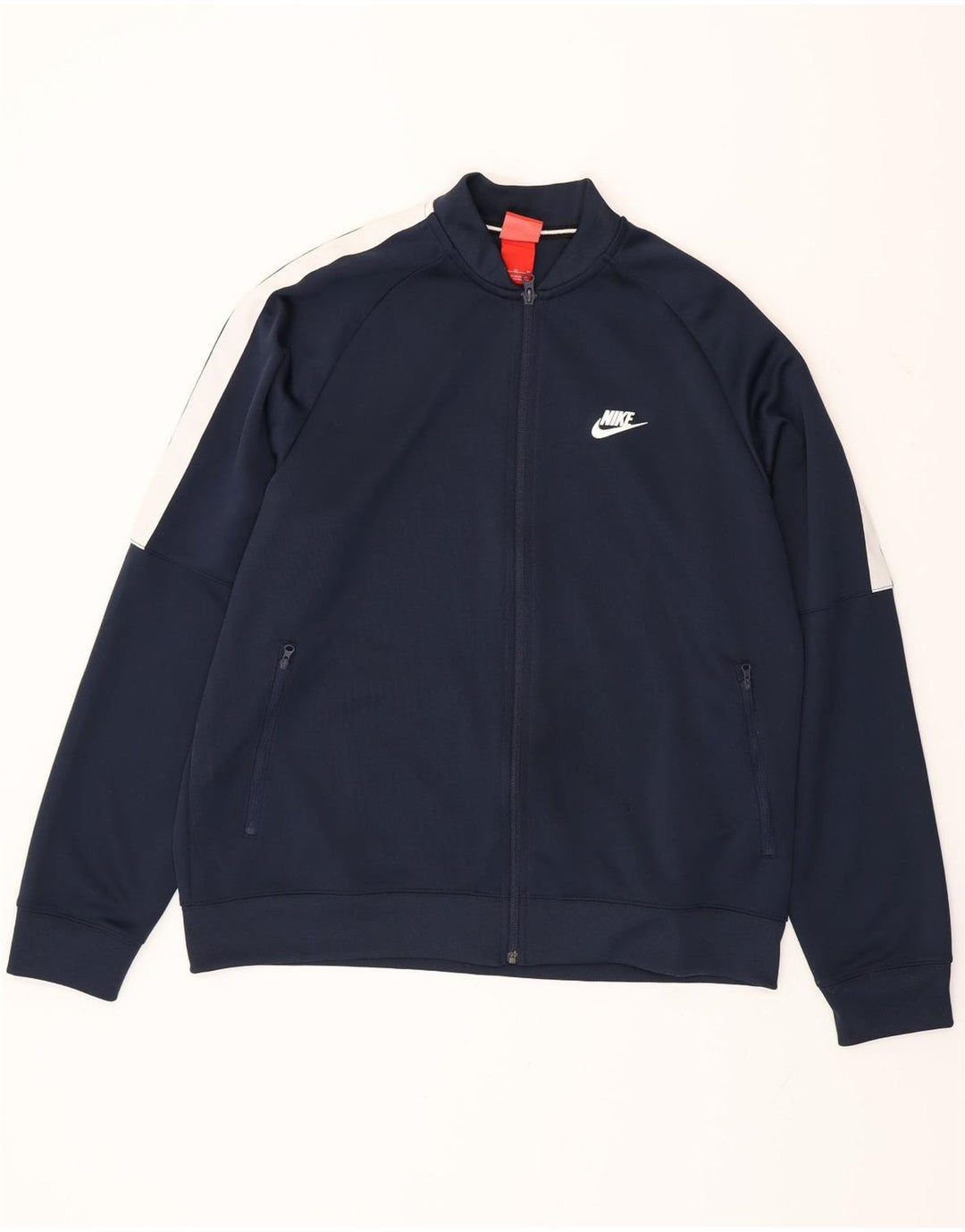 NIKE Veste de survêtement pour homme XL Bleu marine Colorblock Polyester