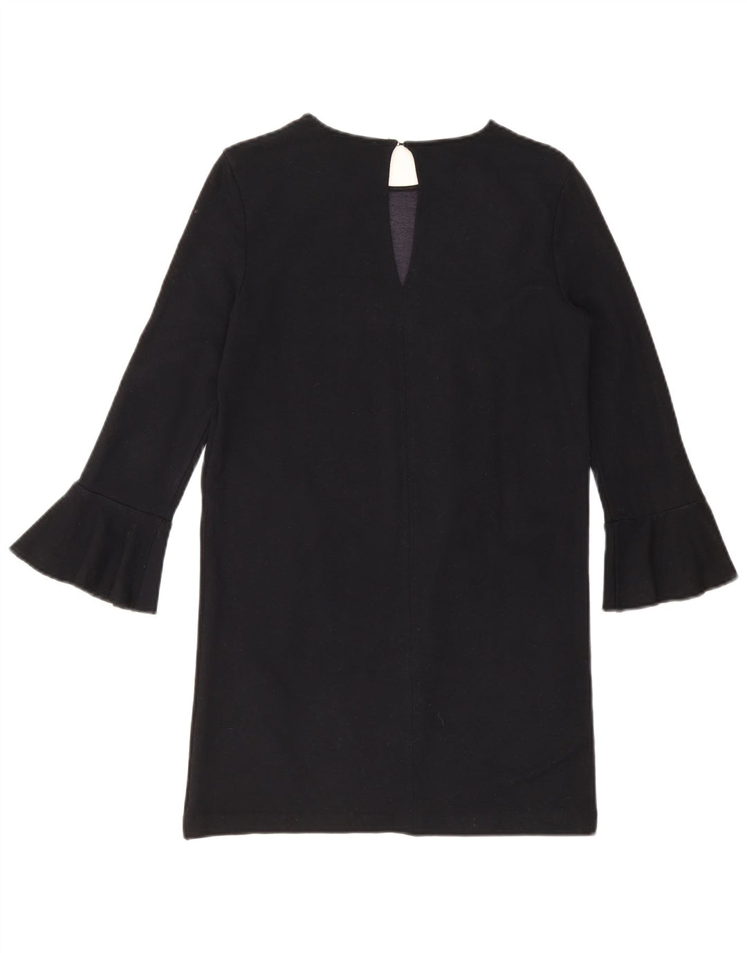 Zara Robe droite à manches longues pour femme UK 10 Small Bleu marine