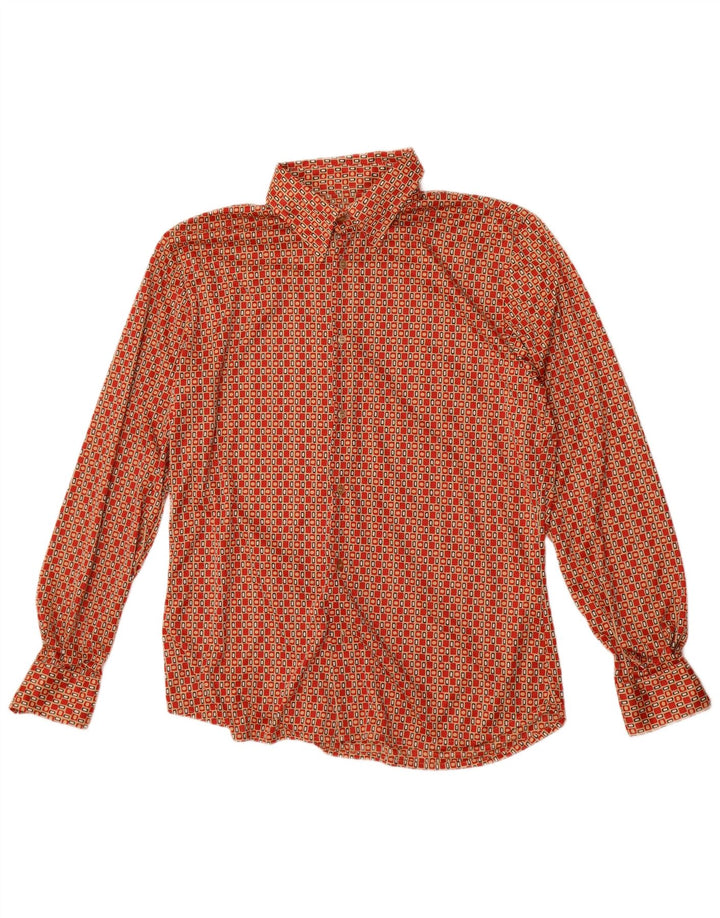 Hacienda Pvblica Chemise Homme Rouge Moyen Géométrique Polyester