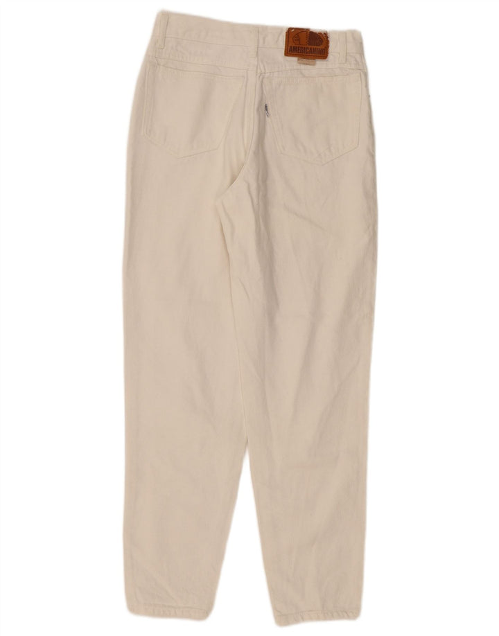 Americanino Jean fuselé taille haute pour femme W28 L28 Blanc cassé classique