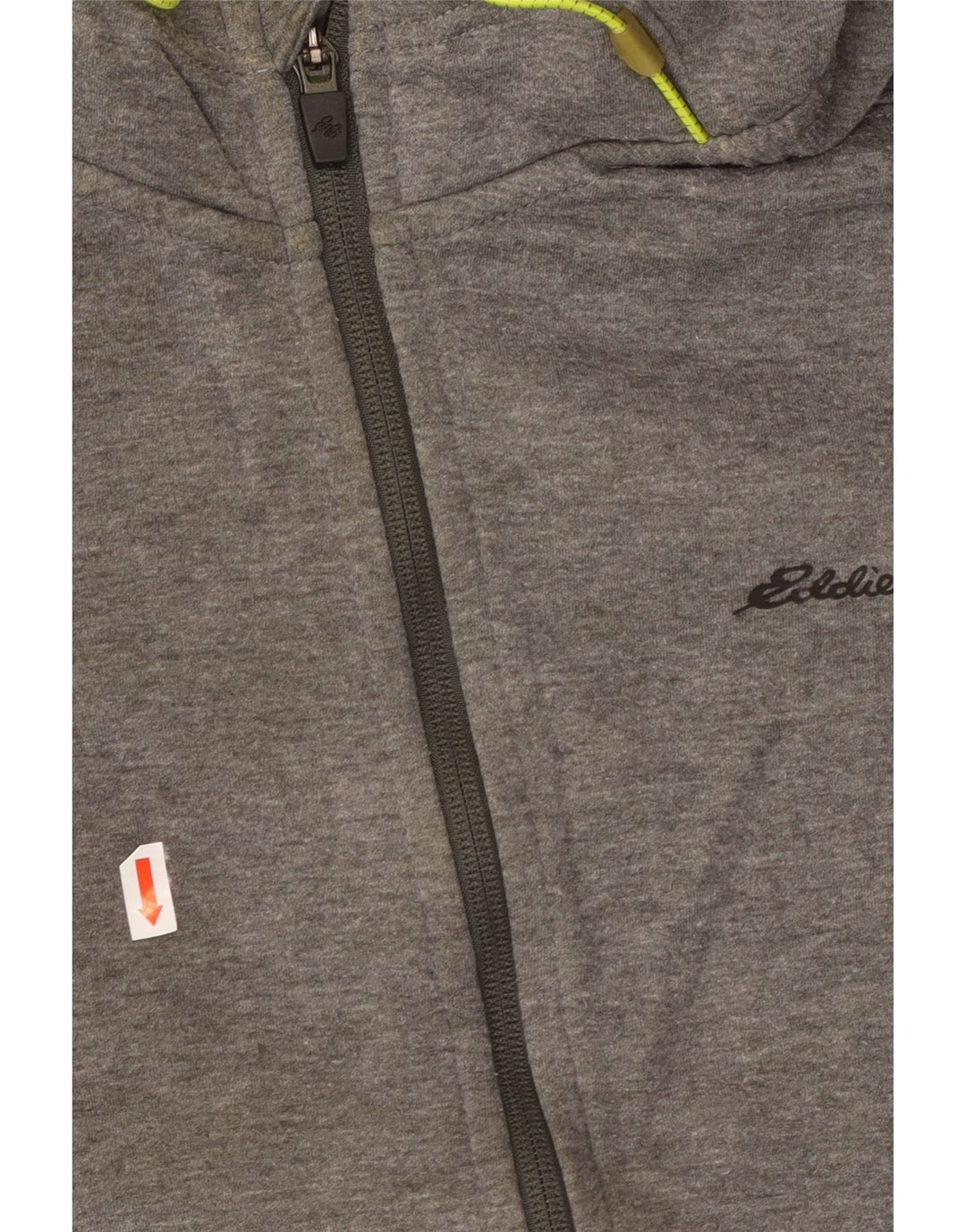EDDIE BAUER Pull à capuche zippé pour homme Large Gris Polyester