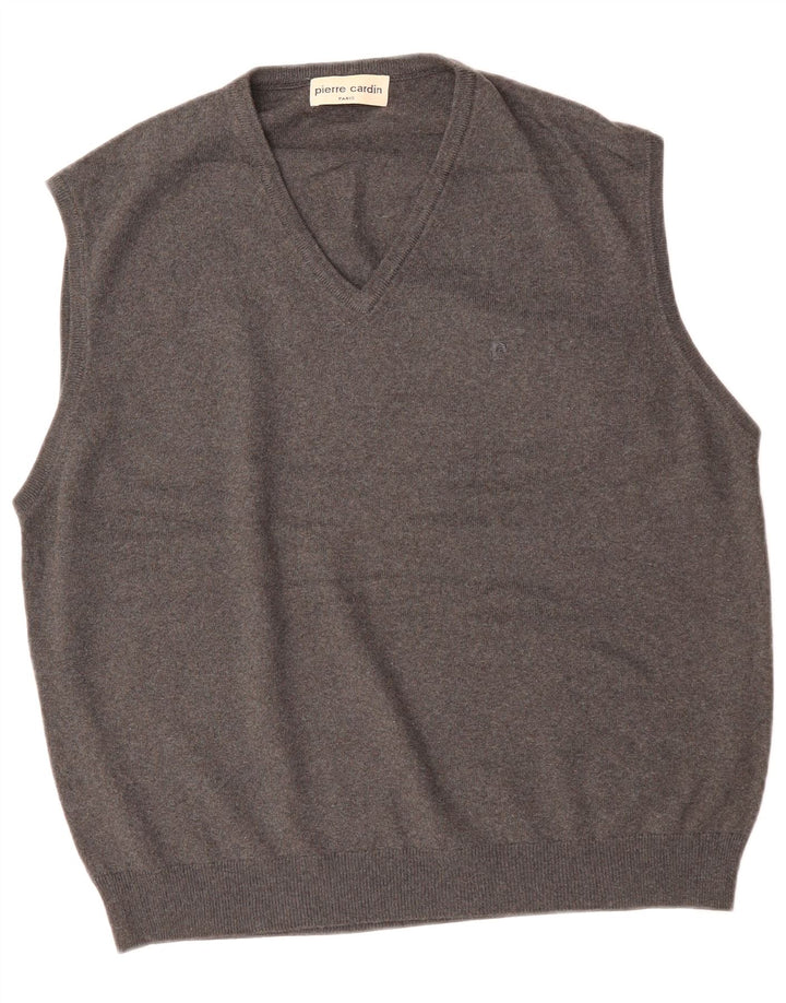 PIERRE CARDIN Homme Gilet Débardeur XL Gris Acrylique