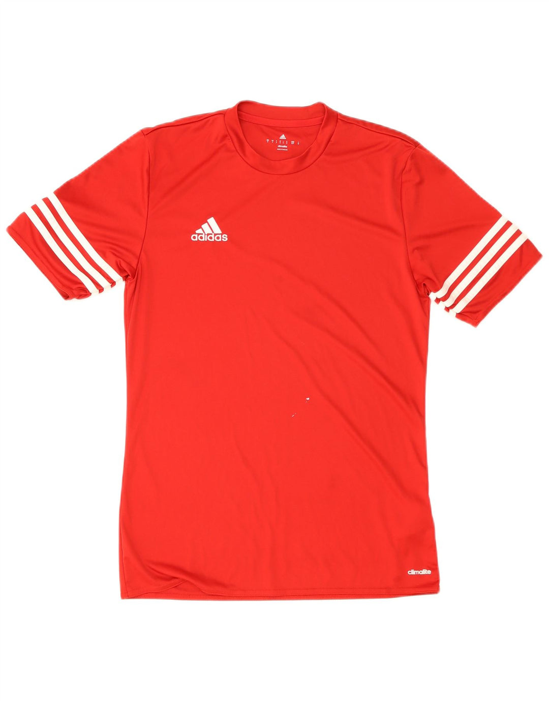Adidas Hommes Climalite T-Shirt Haut Petit Rouge Polyester