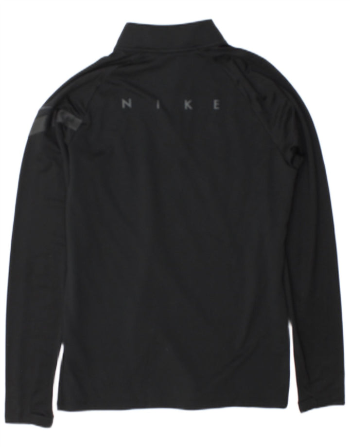 Nike Haut de survêtement Dri Fit Graphic pour homme avec col zippé Noir Taille S