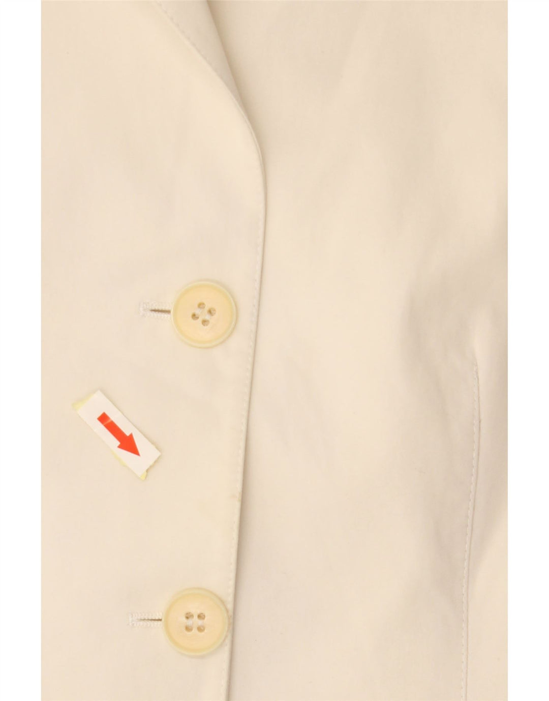 EMPORIO ARMANI Veste Blazer 3 Boutons Femme IT 44 Coton Blanc Cassé Moyen