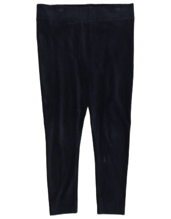 Marks & Spencer Leggings Femme UK 16 Large Bleu Marine Coton