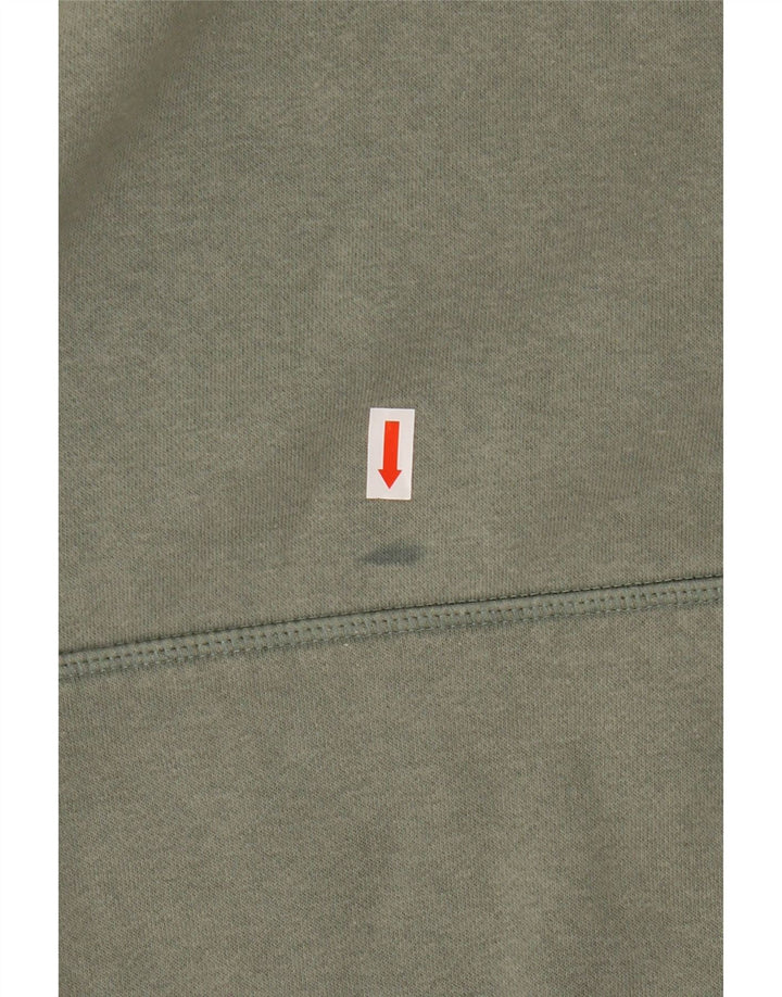 HURLEY Pull à capuche graphique pour femme UK 14 Coton vert moyen