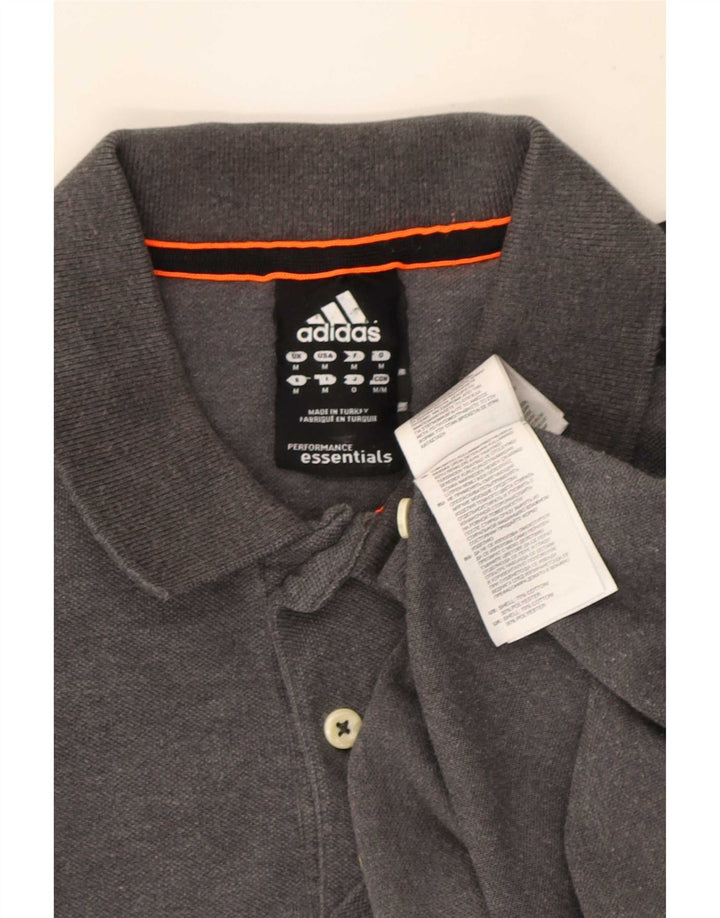 Adidas Polo Climalite Homme Gris Moyen Coton
