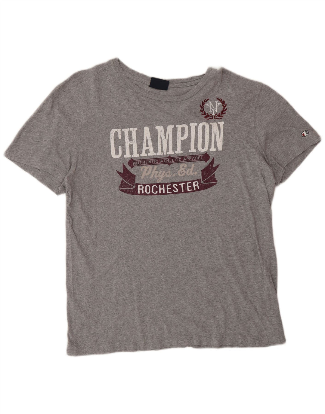 Champion T-Shirt Graphique Rochester Homme Grand Gris Coton