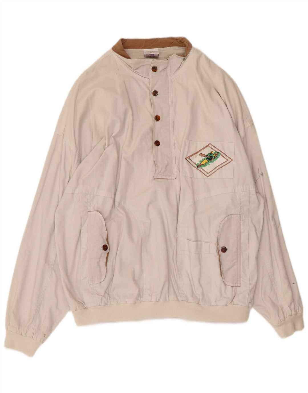 Nouveau Sweat-shirt rapide à col boutonné pour hommes, grand pull en coton blanc,