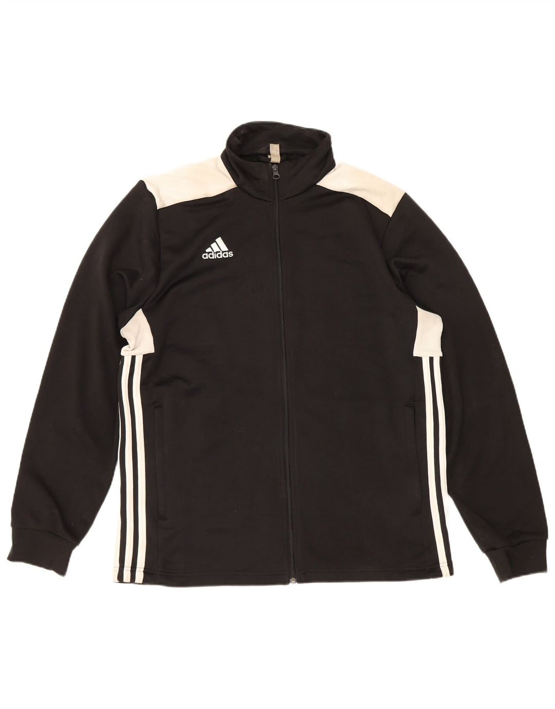 Adidas Veste de survêtement pour homme Large Noir Colorblock Polyester