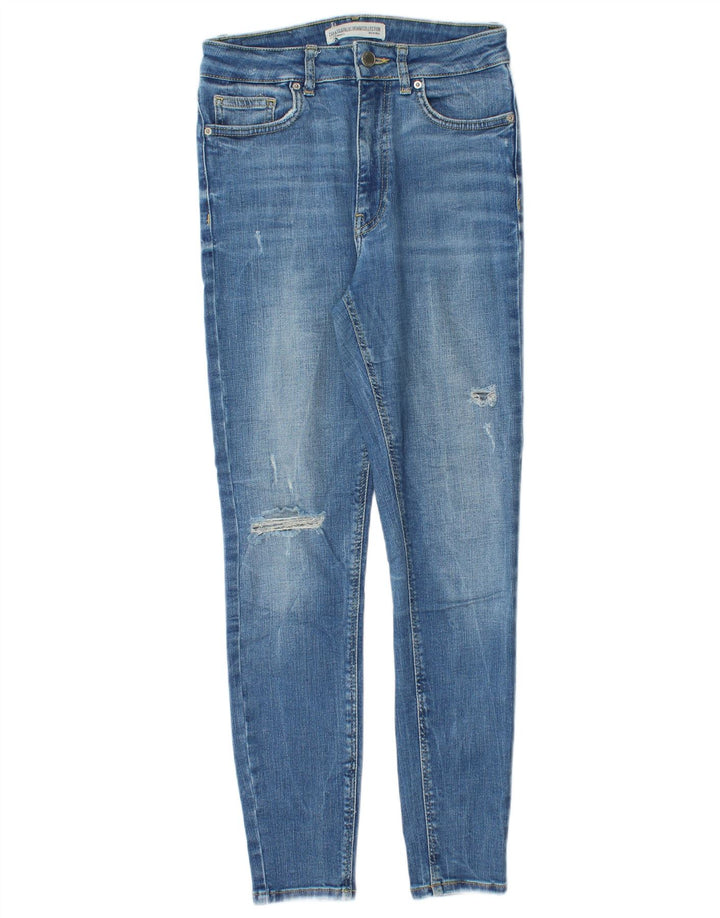 Zara Femme Jean skinny effet vieilli W26 L26 Bleu