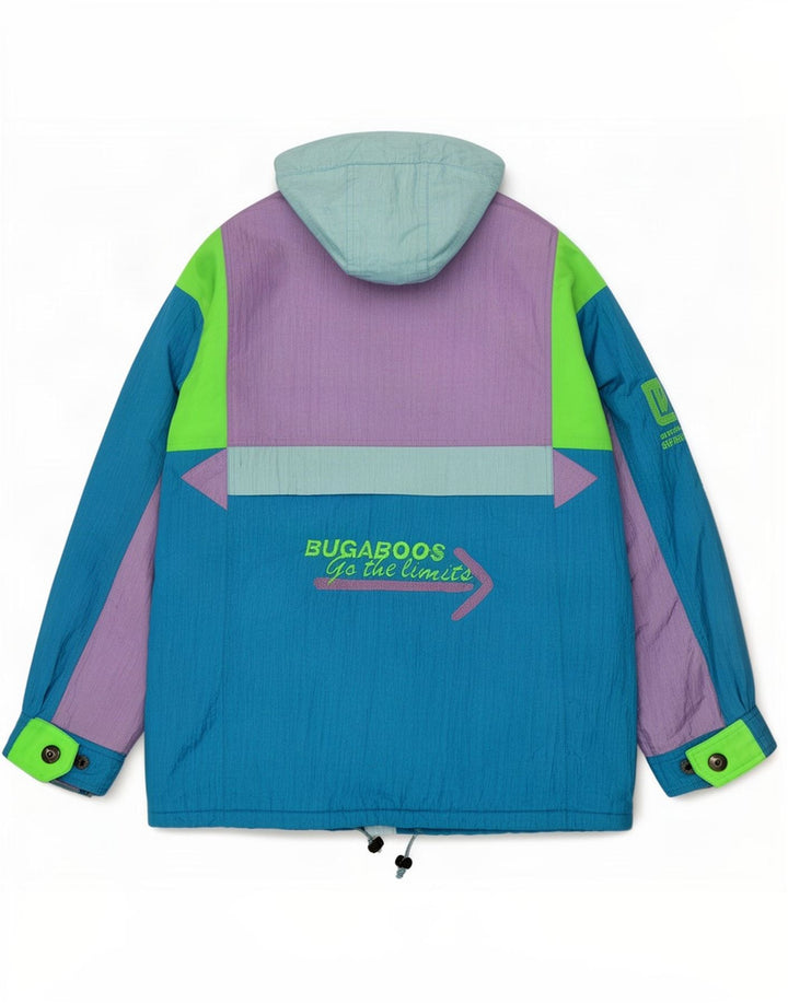 Elho Veste de ski graphique pour homme IT 50 Large Bleu Colorblock Polyamide