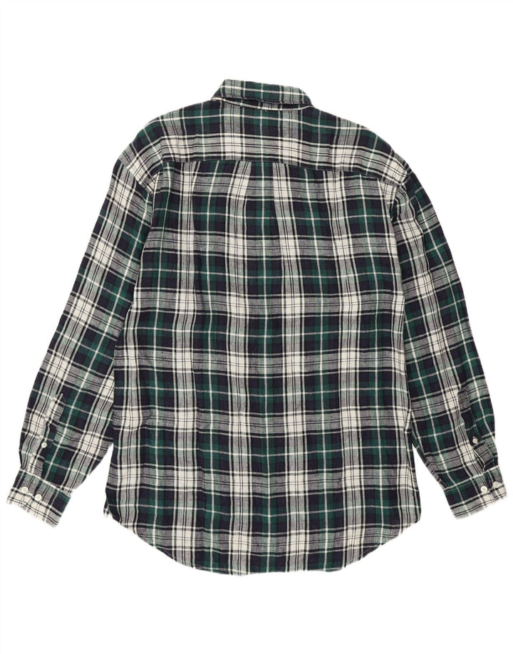 GAP Chemise Homme Vert Moyen Carreaux Lin