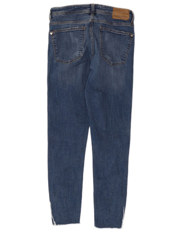 Zara Jean skinny court pour femme EU 36 XS W26 L25 Bleu