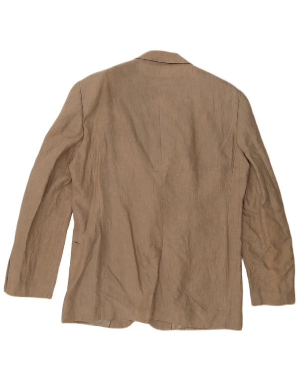 John Lewis Veste blazer à 2 boutons pour homme UK 42 XL Lin beige
