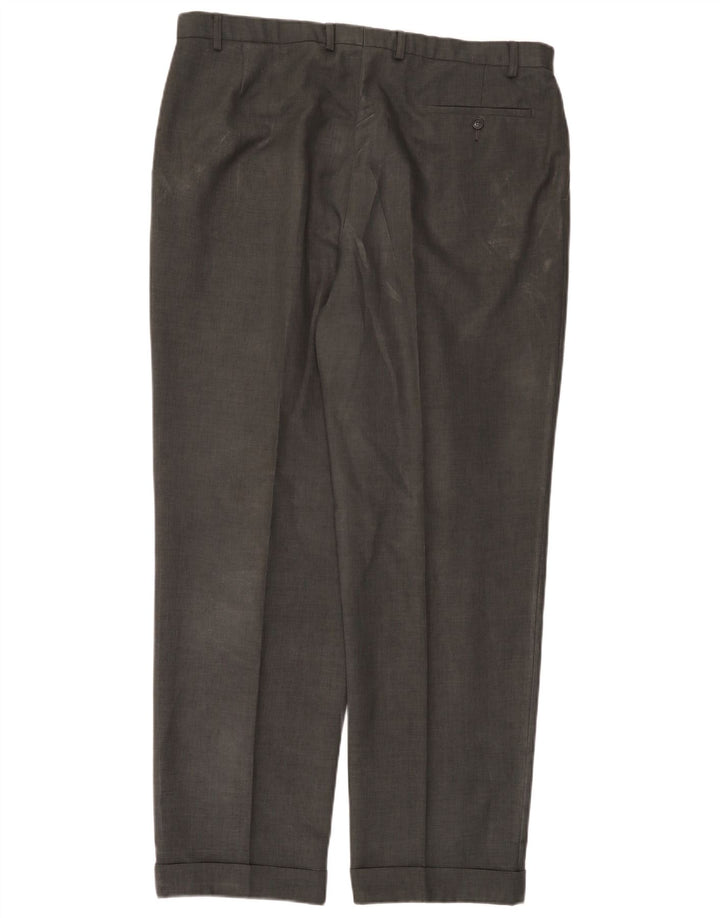 Marks & Spencer Pantalon de costume pour homme W40 L33 Gris Polyester