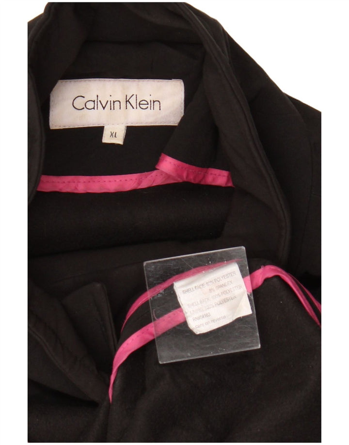 Calvin Klein Caban Femme UK 18 XL Noir Polyester