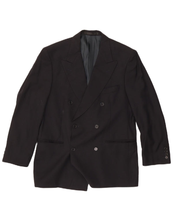 Marks & Spencer Veste blazer double boutonnage pour homme UK 40 Bleu marine moyen