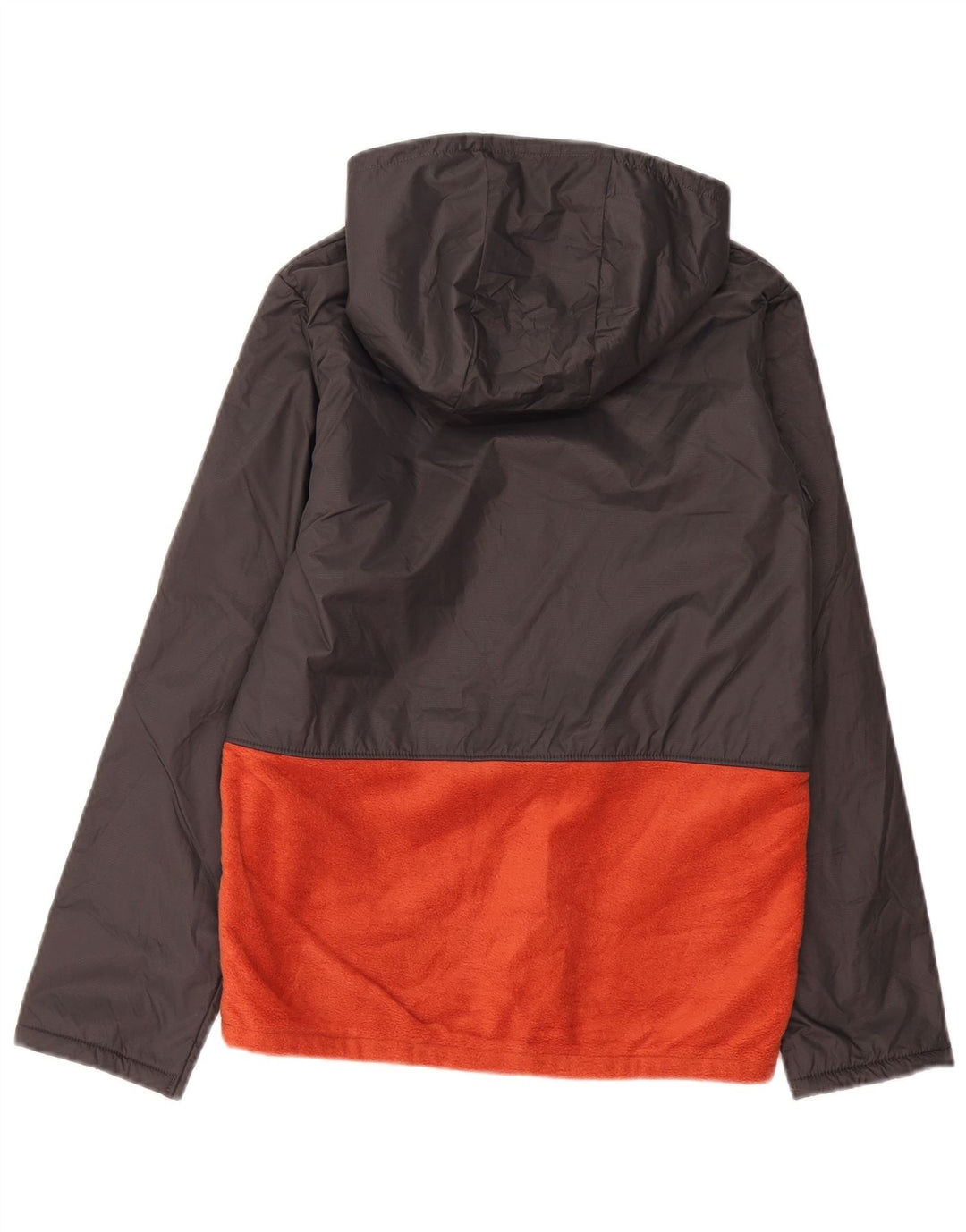 COLUMBIA Veste Polaire à Capuche Garçon 14-15 Ans Large Gris Colorblock