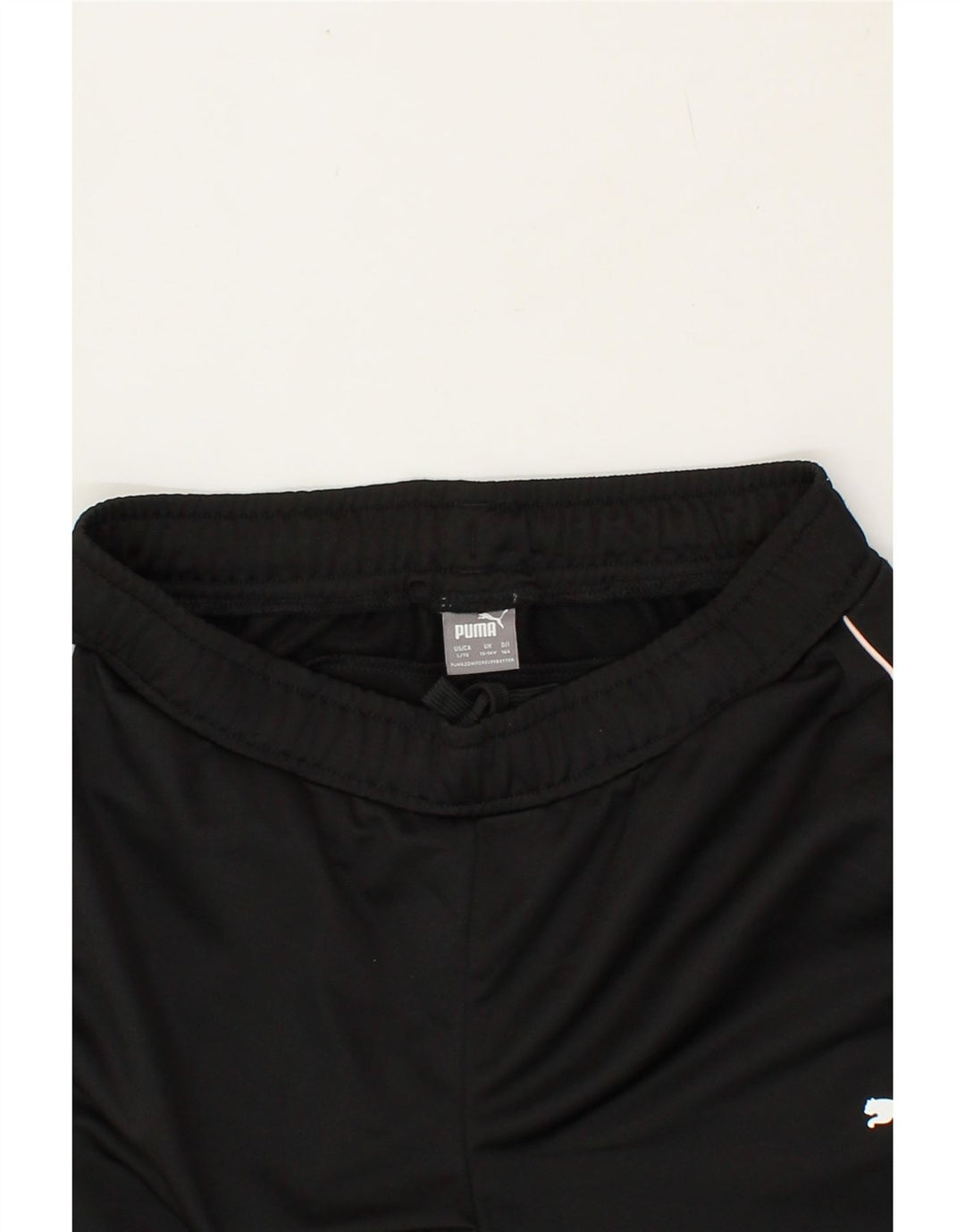 PUMA Girls Tracksuit Trousers 13-14 Years Black Polyester Vintage Puma and Second-Hand Puma from Messina Hembry 