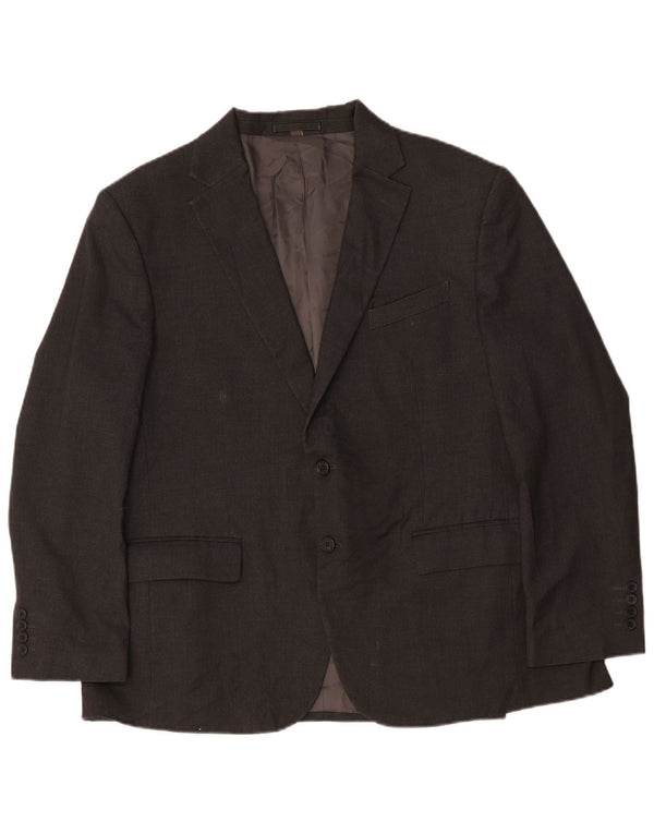 Marks & Spencer Veste blazer coupe régulière à 2 boutons pour homme UK 44 2XL Gris