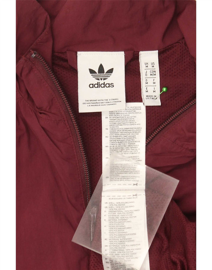 Adidas Veste de survêtement pour homme en nylon bordeaux moyen