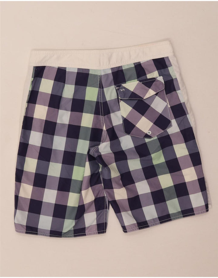 RVCA Short de Bain Homme Moyen Vichy Multicolore Polyester