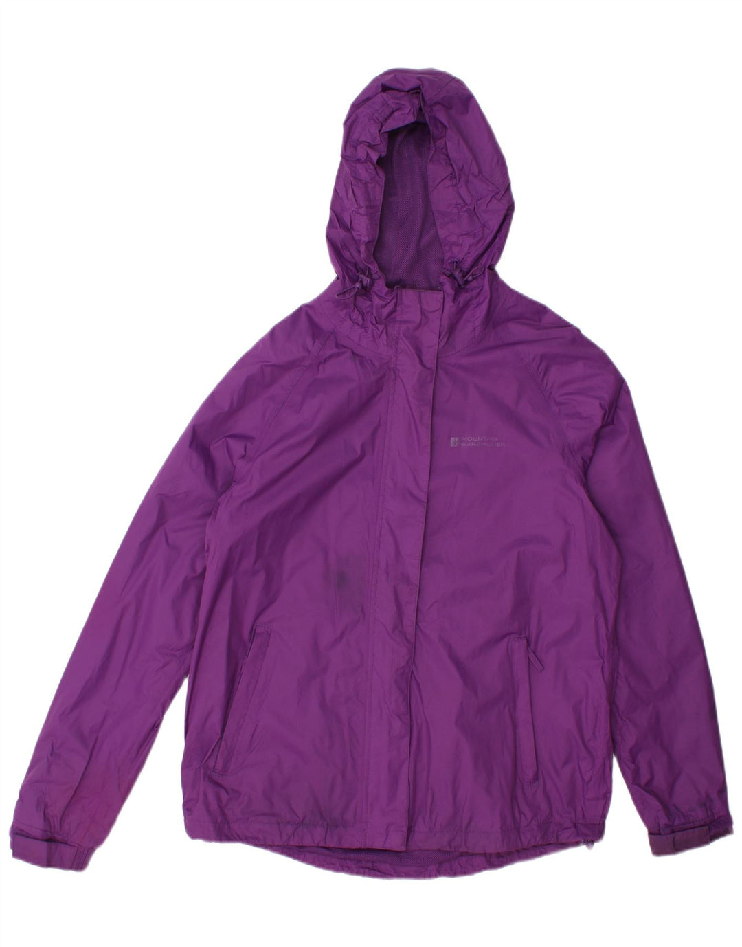 Mountain Warehouse Veste de pluie à capuche pour femme UK 12 Medium Violet Nylon